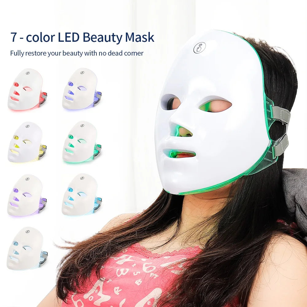 Home Spa Rechargeable LED Mask for Skin Rejuvenation and Lifting - 7