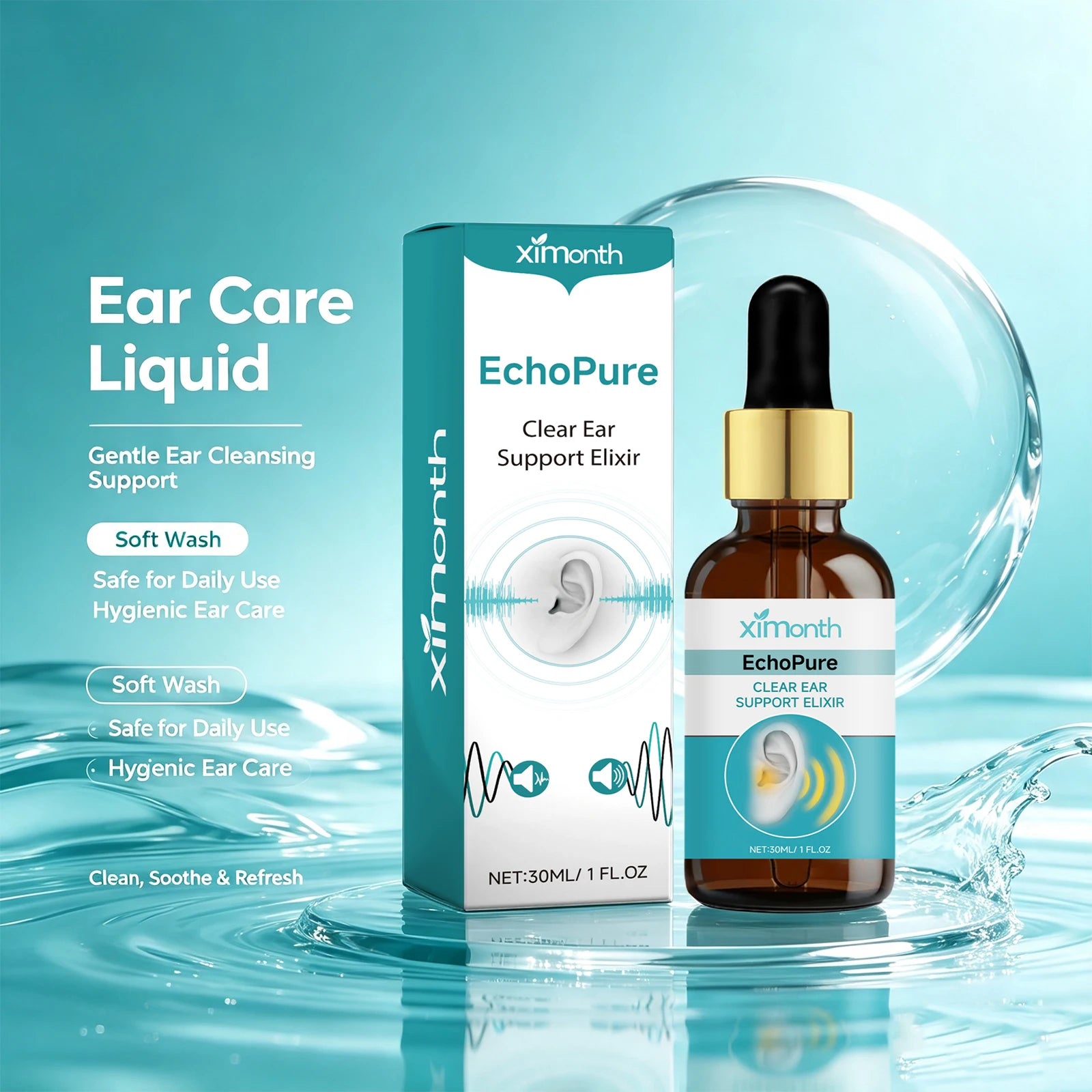 For Tinnitus Relief Ear Care Liquid To Dissolve Hard Impacted Ear Wax - 3