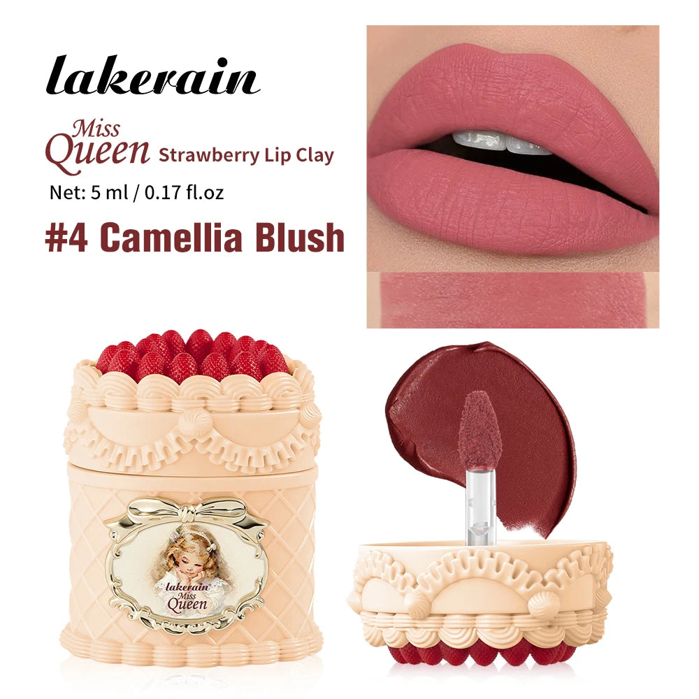 Daily Makeup Strawberry Cake Lip Mud Long Lasting Velvet Lip Cream