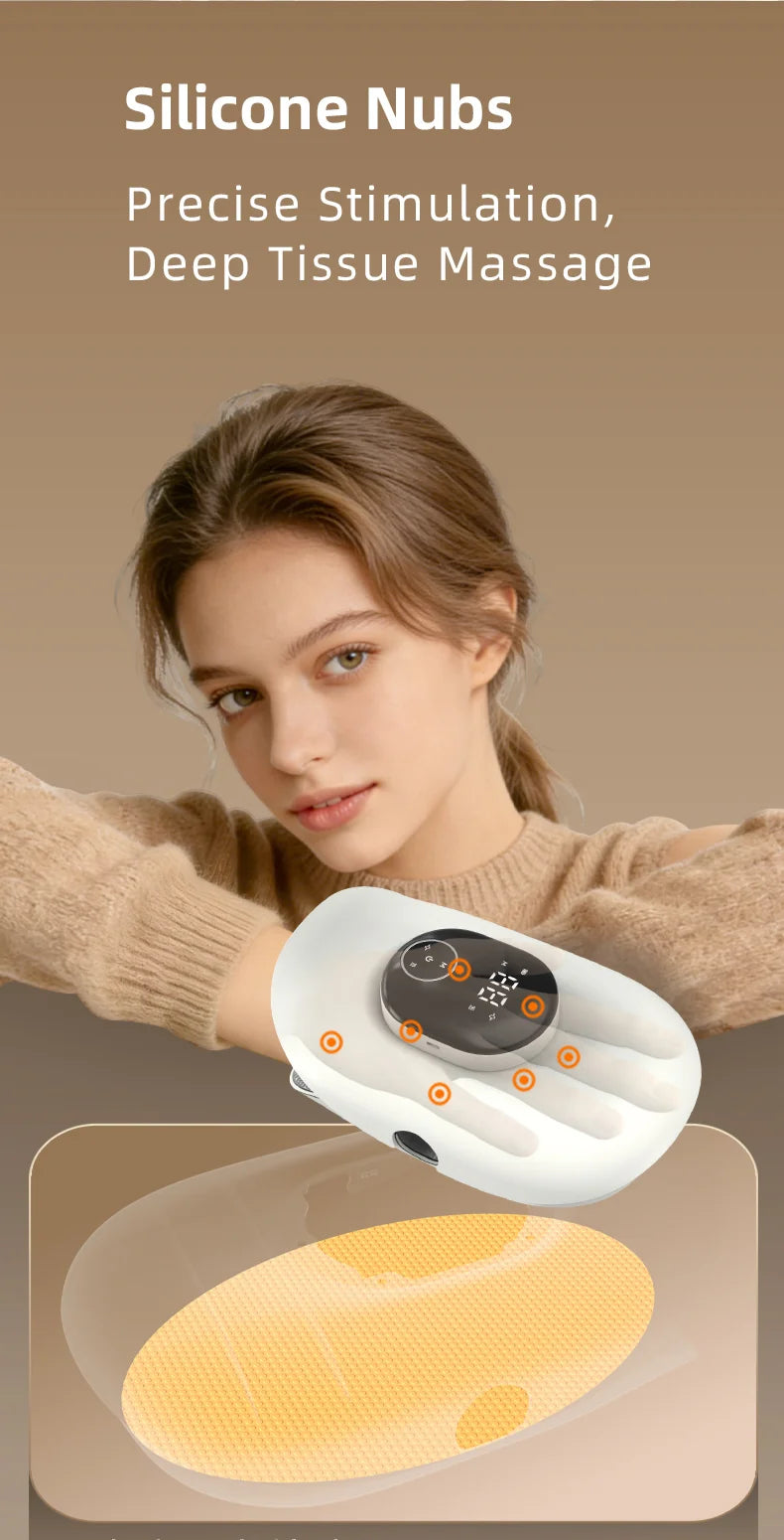 At Home Hand Massager Machine for Deep Palm Kneading and Finger Stretching
