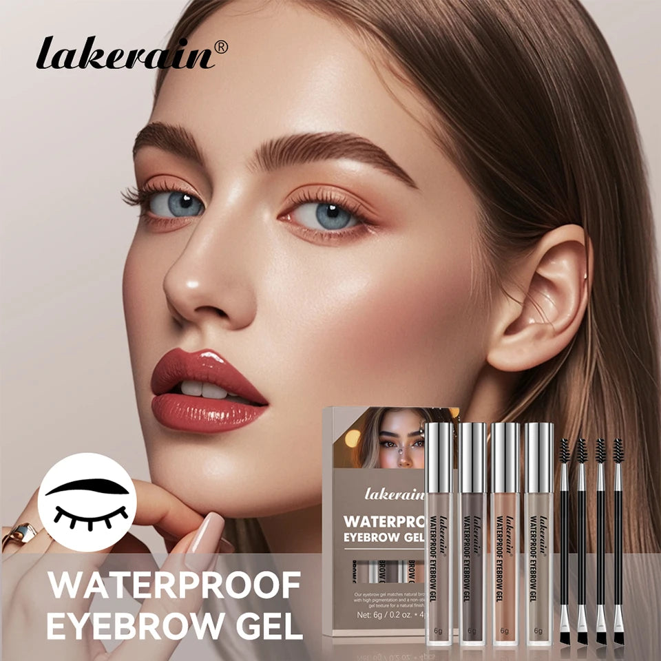 Daily Makeup Routine Waterproof Eyebrow Gel Set for Natural Long-Lasting Wear - 7