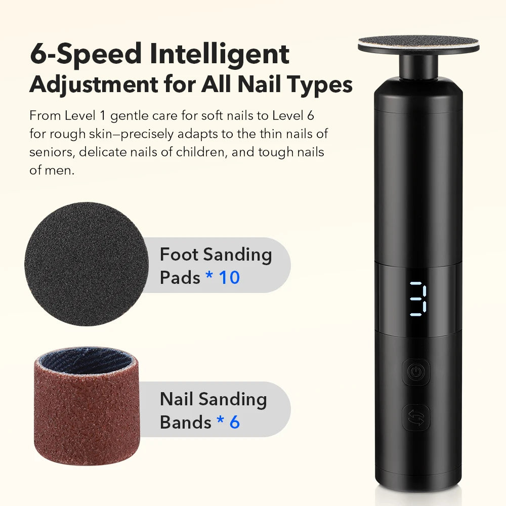Bathroom Electric Foot Callus Grinder for Smooth Heels and Dead Skin