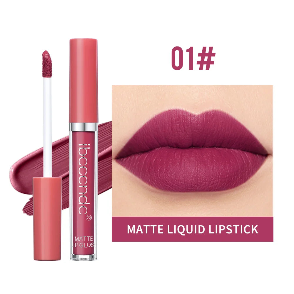 Daily Makeup Matte Velvet Lip Gloss Lipstick Waterproof Non-stick Cup