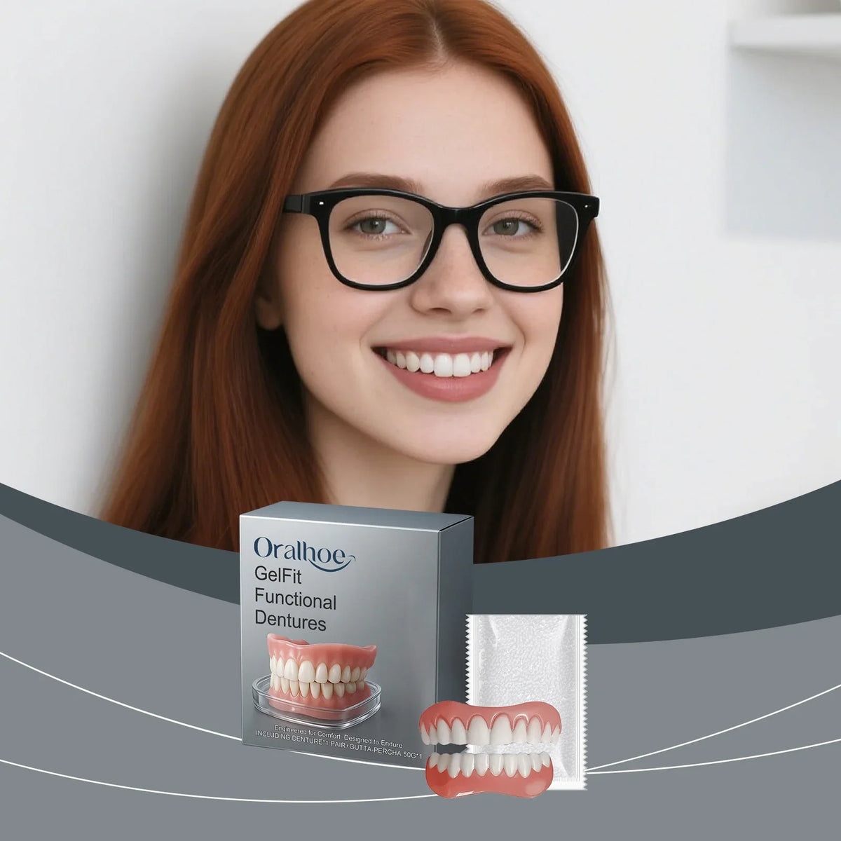 Bright Smile Temporary Denture Kit For Missing Teeth And Gaps