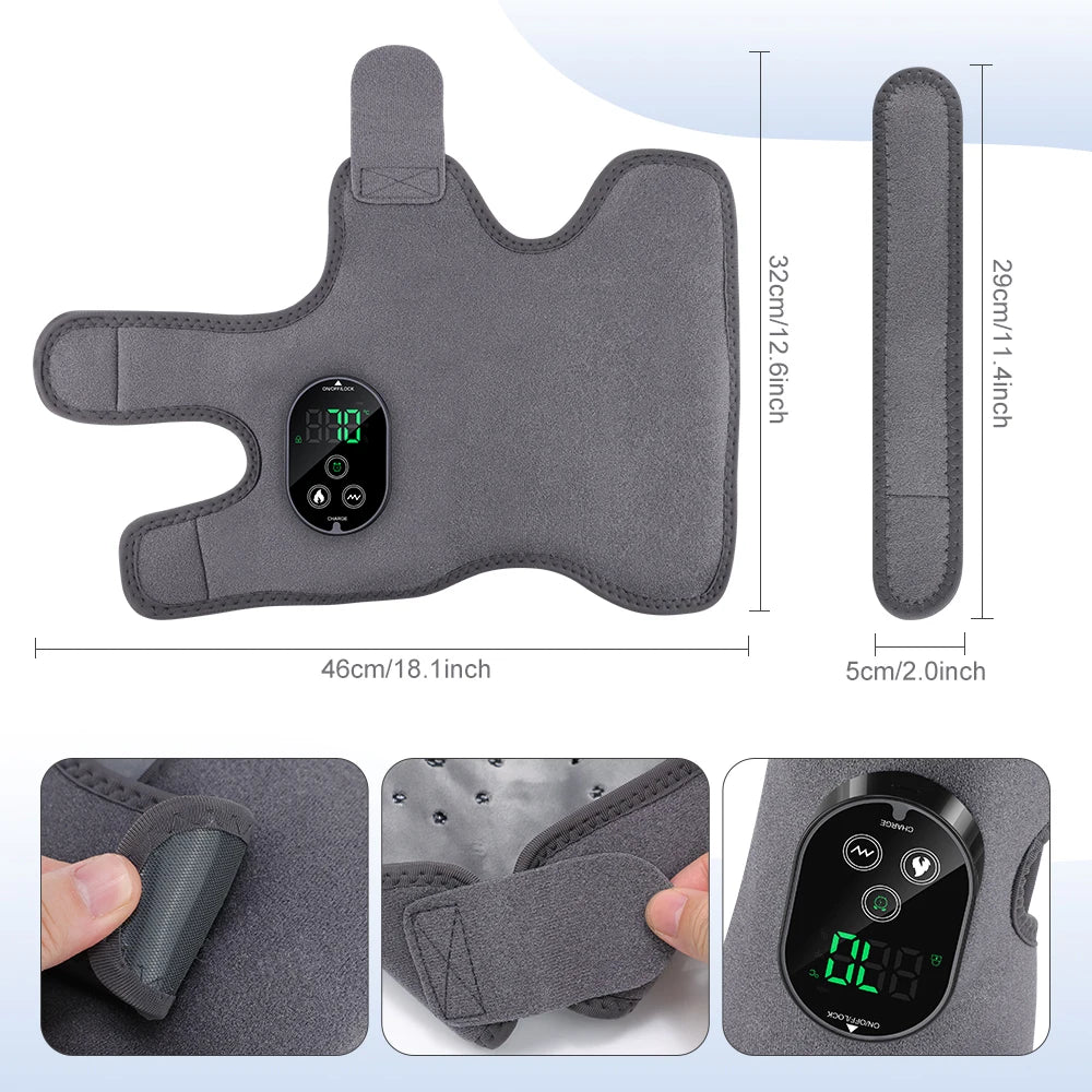 At Home Ankle Calf Foot Vibration Massager With Six Level Heating