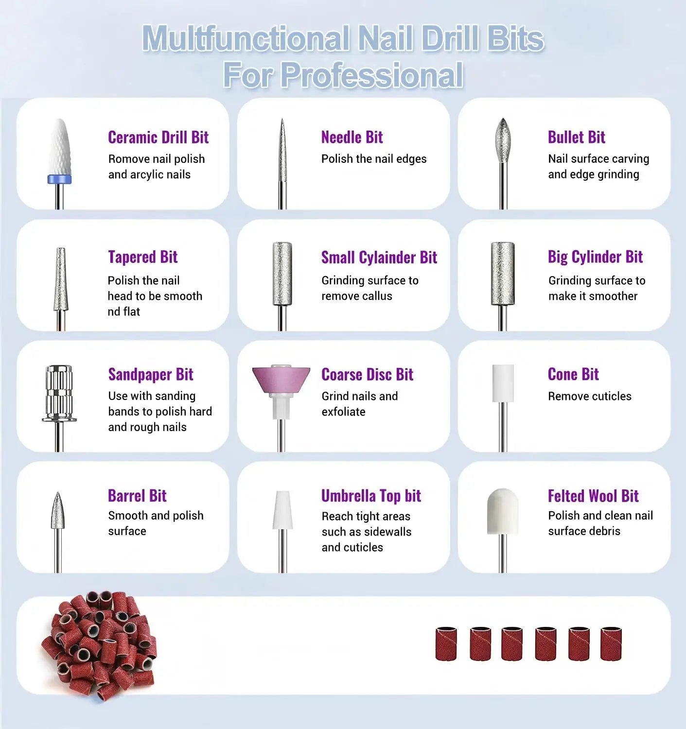Home Manicure Electric Nail File for Easy Shaping and Polishing - 14