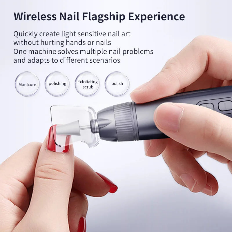 Home Manicure Electric Nail File Set for Easy Trimming and Polishing