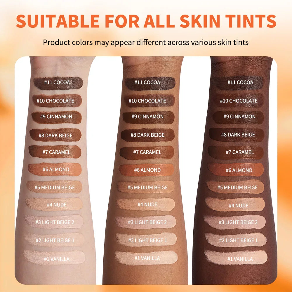 Daily Makeup Liquid Foundation and Concealer for Smooth Matte Coverage