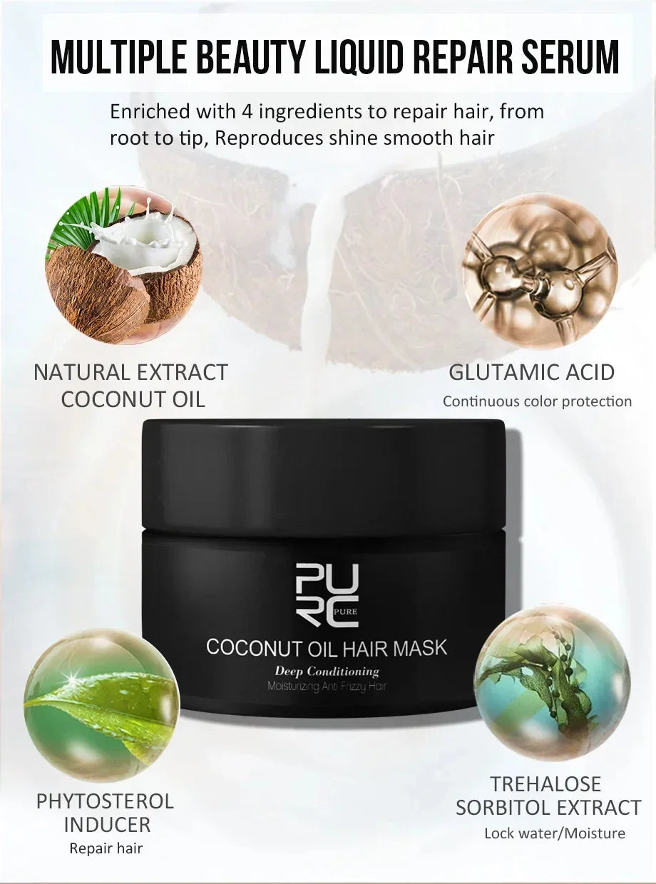 Dry Damaged Hair Keratin Hair Mask for Deep Moisture and Repair - 9