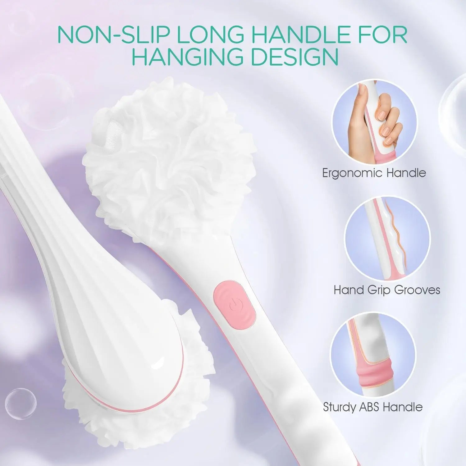 Bathroom Electric Body Scrubber for Deep Cleansing and Exfoliating - 4