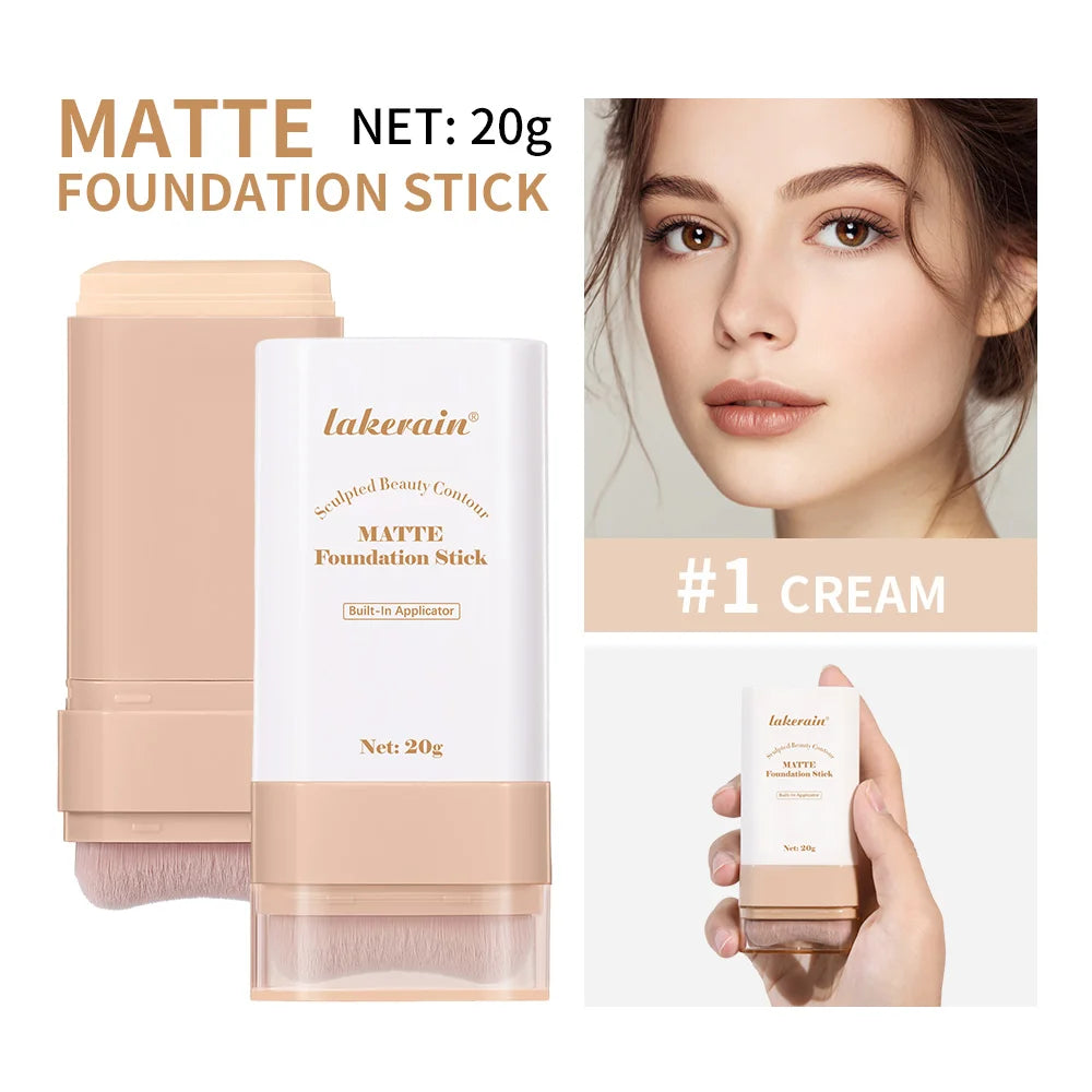 Travel makeup routine Matte Foundation Stick for smooth coverage - 41