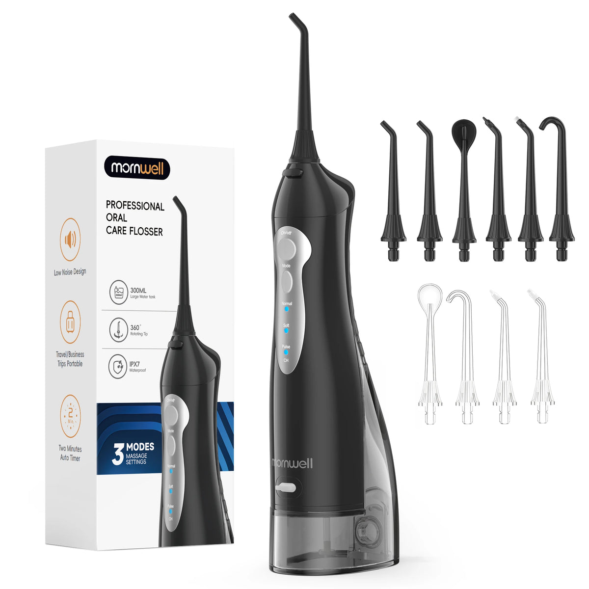 Travel Cordless Water Flosser Portable Teeth Clean USB Rechargeable Jet