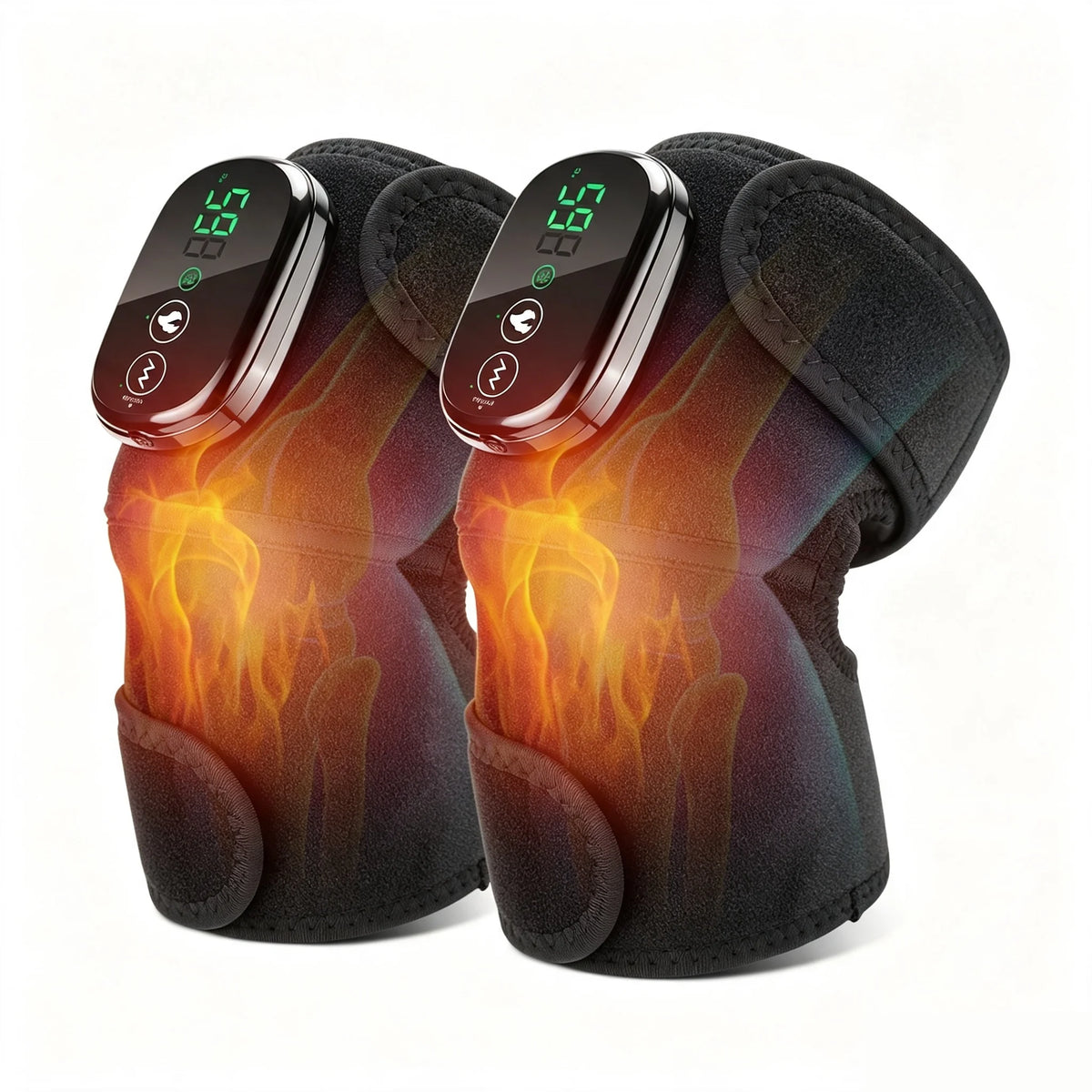Winter Sports Heated Knee Massager Cordless Heating Pad