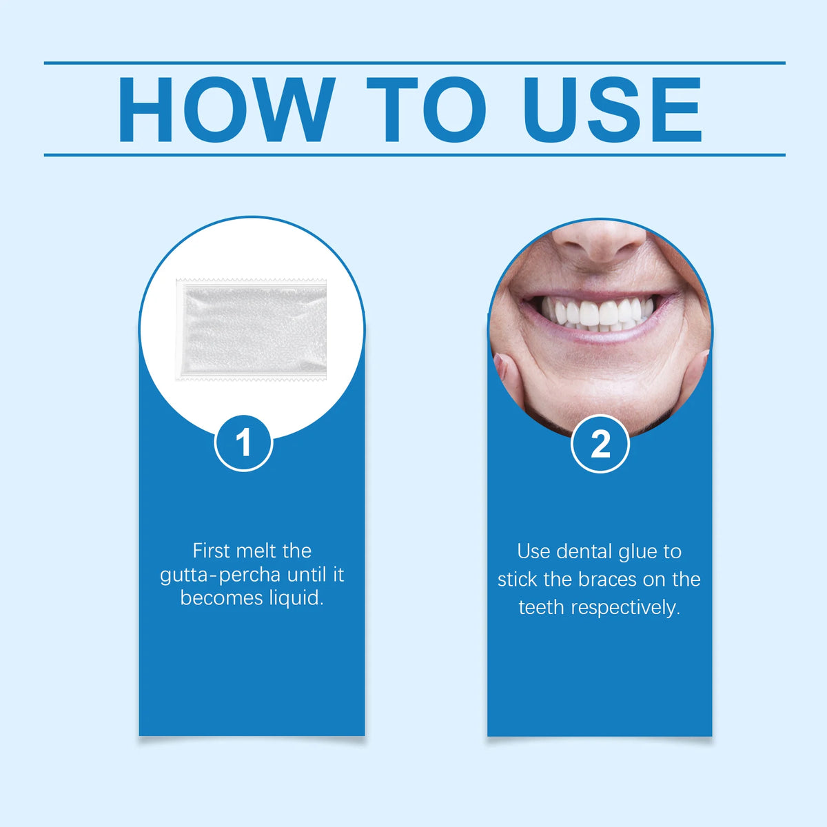 Missing Teeth Silicone Denture Set for Natural Smile and Easy Chewing