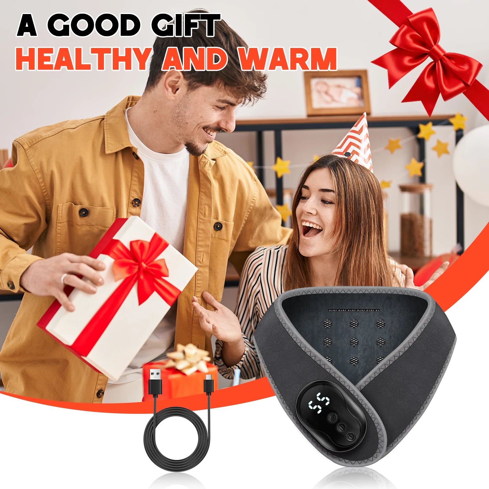 At Home Portable Neck Massager Wrap for Daily Relaxation and Comfort - 13