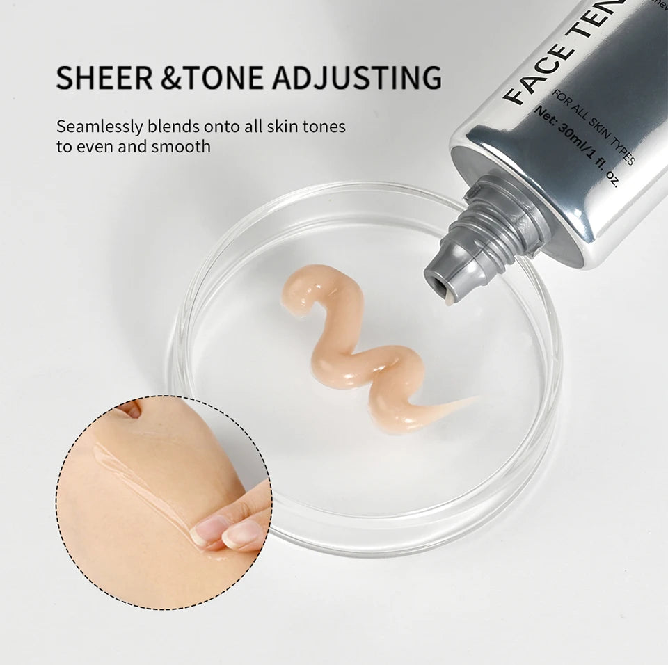 Flawless Makeup Face Tension Cream for Smooth Skin and Pores
