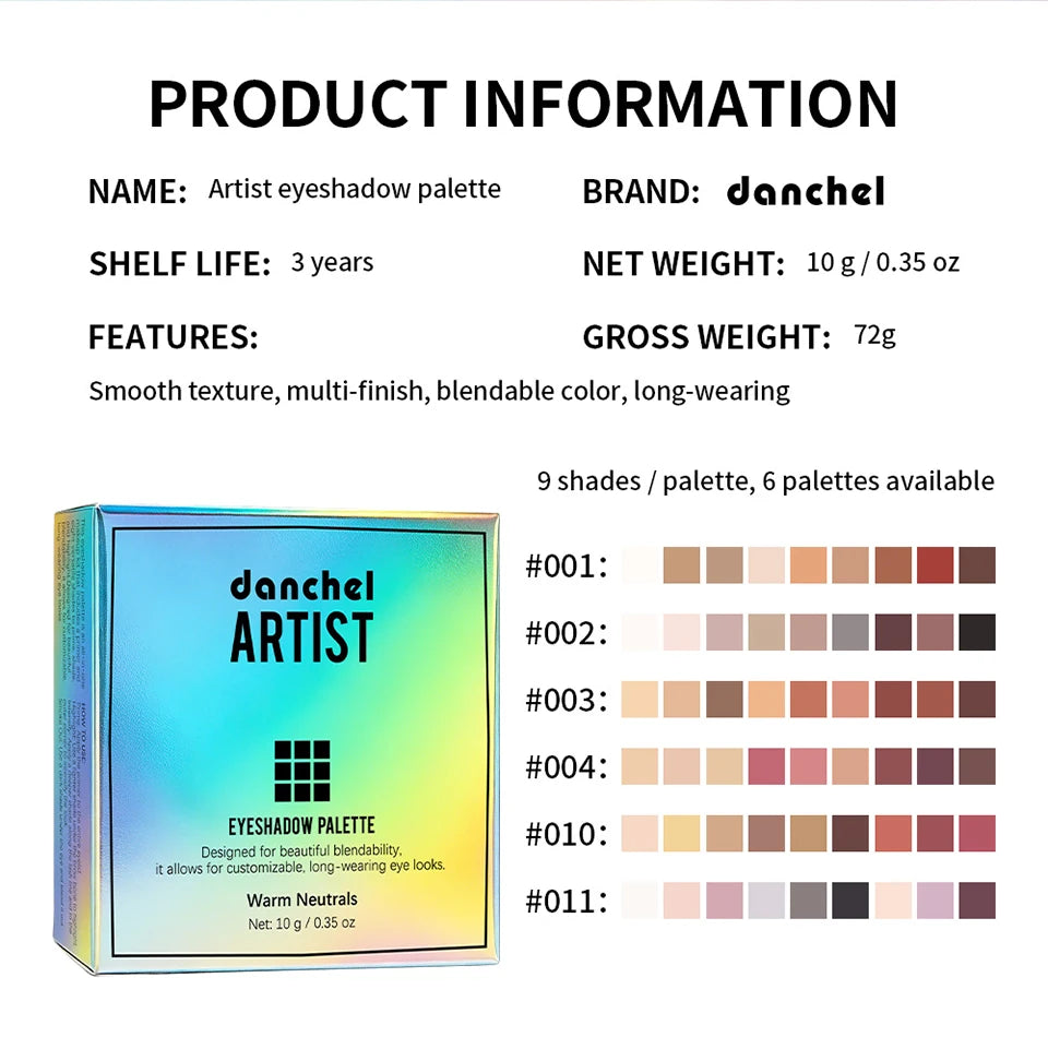 Daily Makeup Eyeshadow Palette with Long Lasting Coordinated Shades