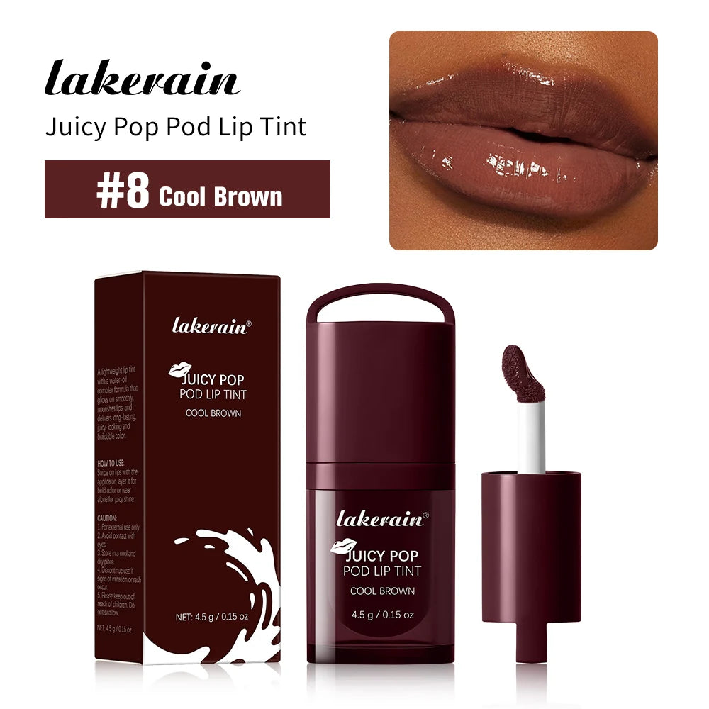 Daily Makeup Juicy Pop Pod Lip Tint Gloss with High Shine Finish