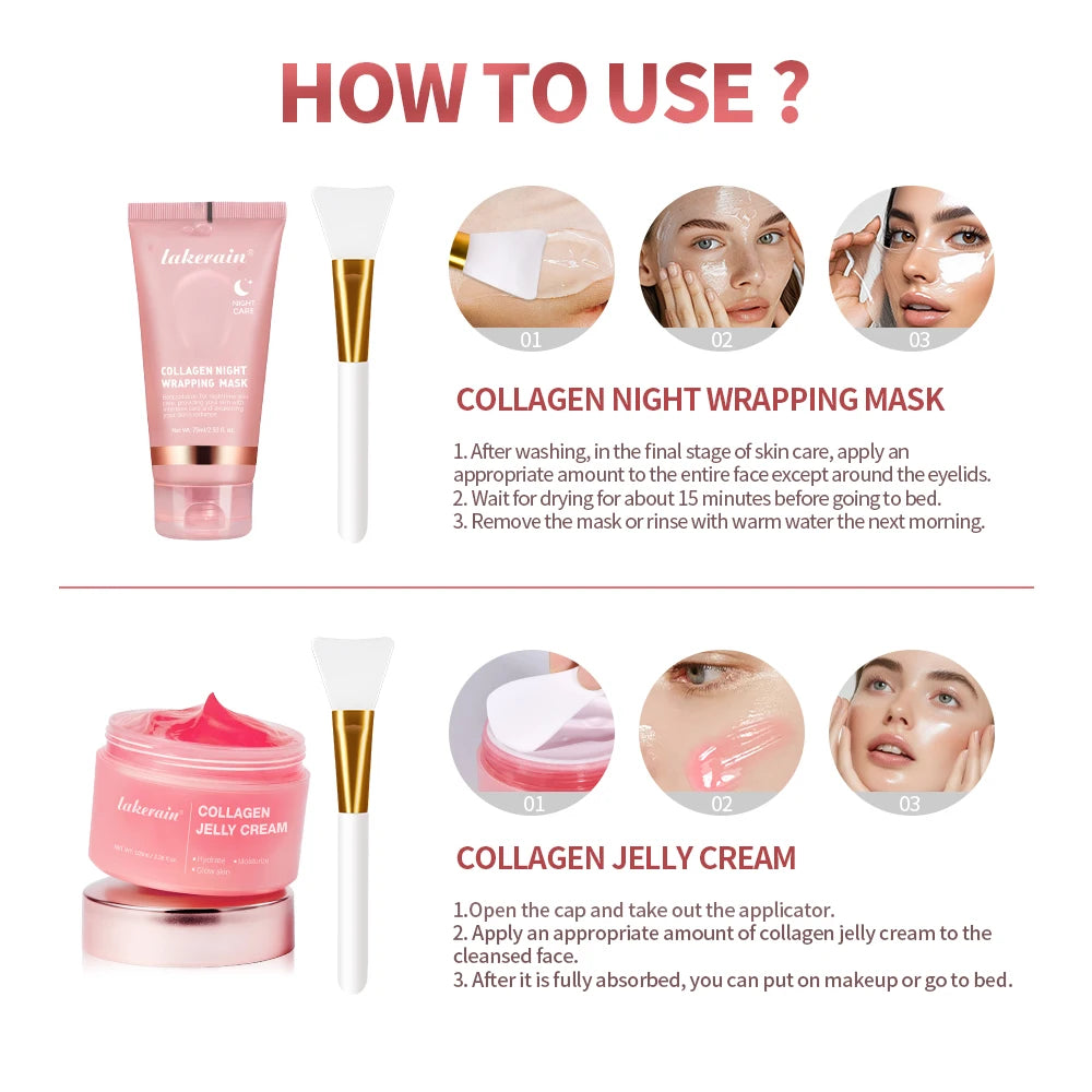 Overnight Skincare Collagen Night Wrapping Peel Off Face Mask - 9