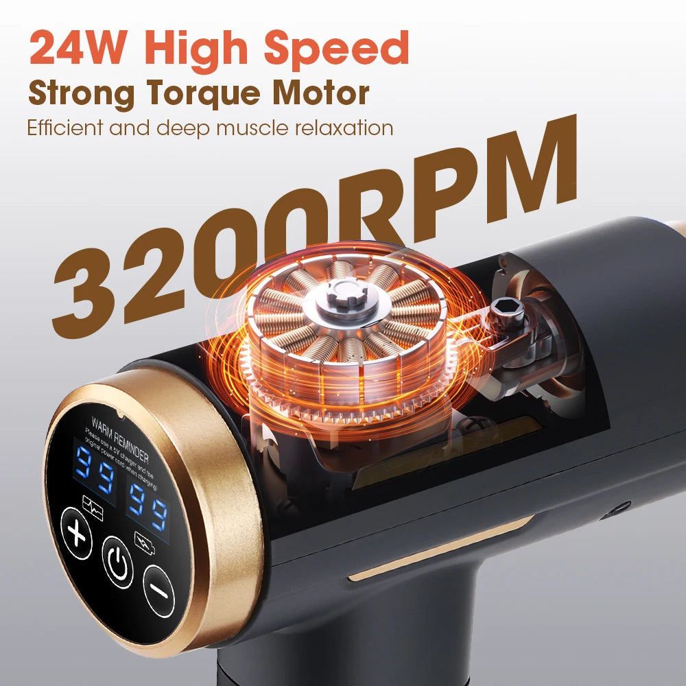 Body Relaxation Electric Massage Gun for Deep Muscle Relief and Recovery