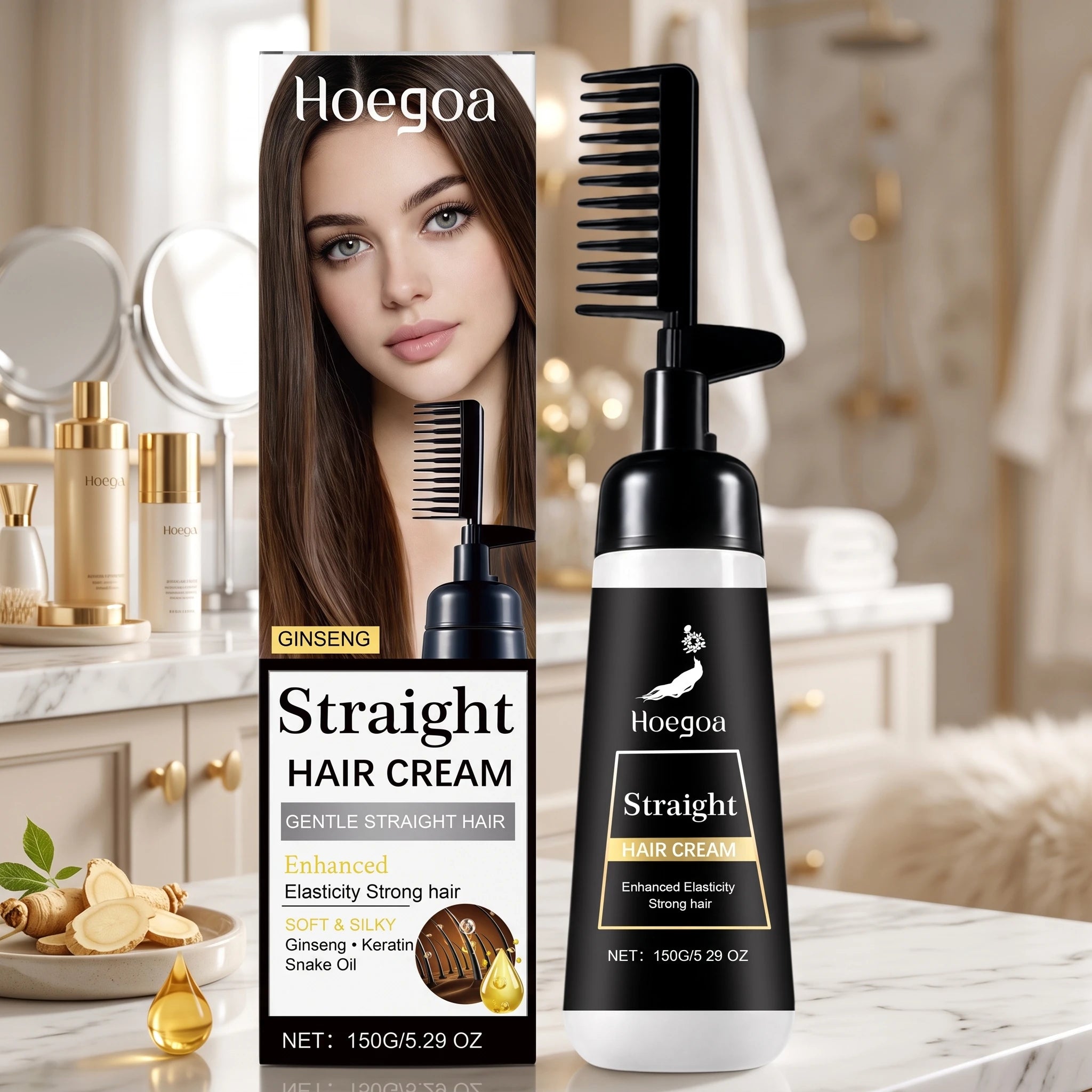 At Home Hair Straightening Cream For Frizzy Hair - 2