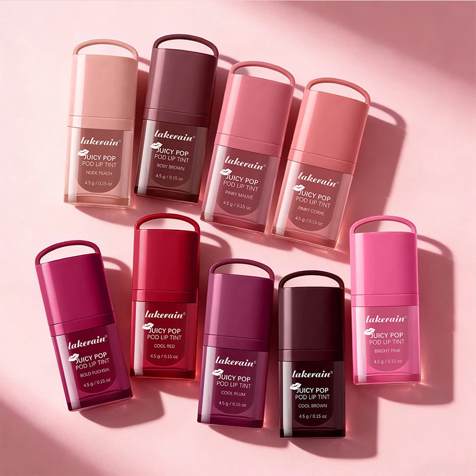 Daily Makeup Juicy Pop Pod Lip Tint Gloss with High Shine Finish
