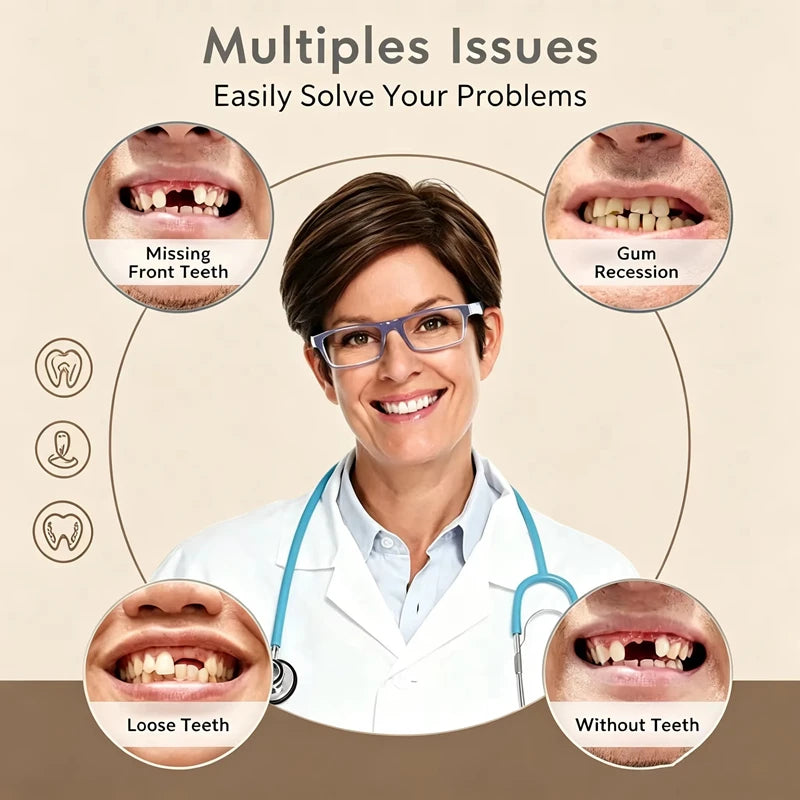 Bright Smile Comfort Dentures for Realistic Teeth Appearance and Fit