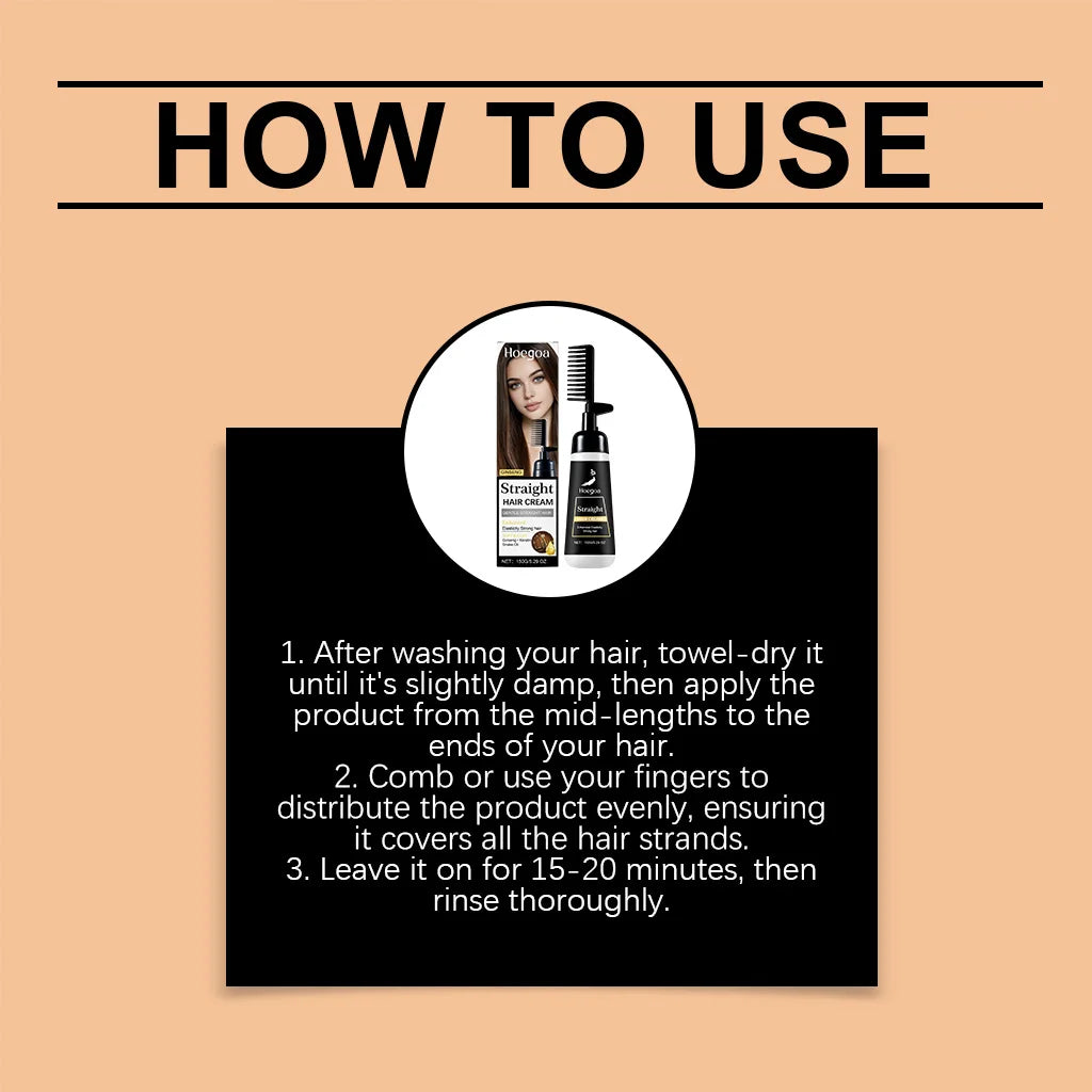 At Home Hair Straightening Cream For Frizzy Hair - 12