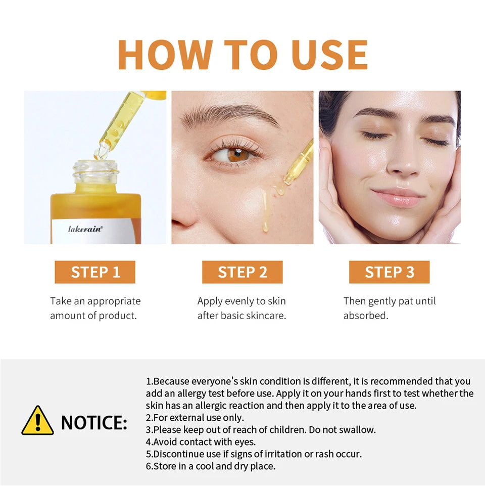 Face Skin Kojic Acid Turmeric Serum for Brightening and Hydration
