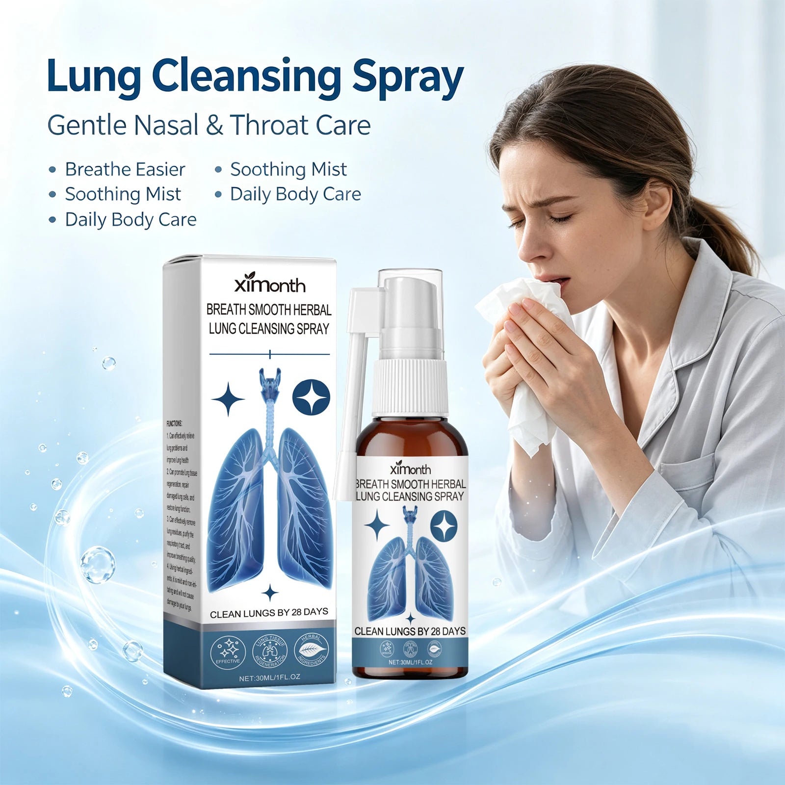Daily Care Nasal Cleansing Spray for Throat Discomfort and Fresh Breath - 2