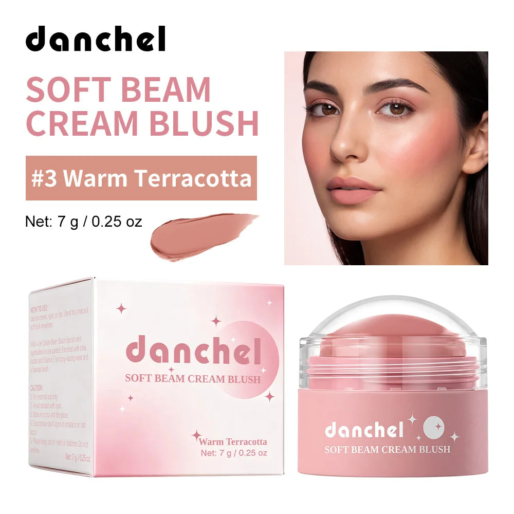 Daily Makeup Soft Cream Blush Long Wearing Multi Use Smooth Texture - 22