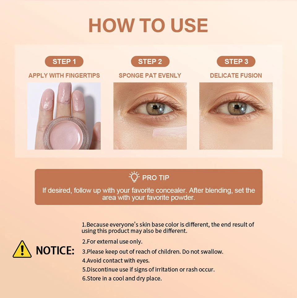 Under Eye Brightener Concealer Cover Anti Dark Circles And Nourishing