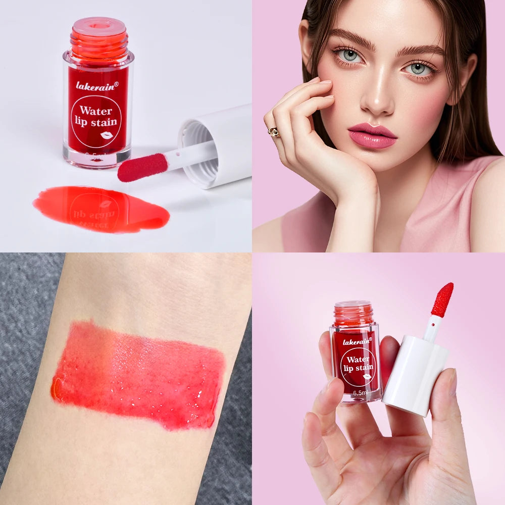 Daily Makeup Routine Lip Tint Stain For All-Day Wear And Hydration