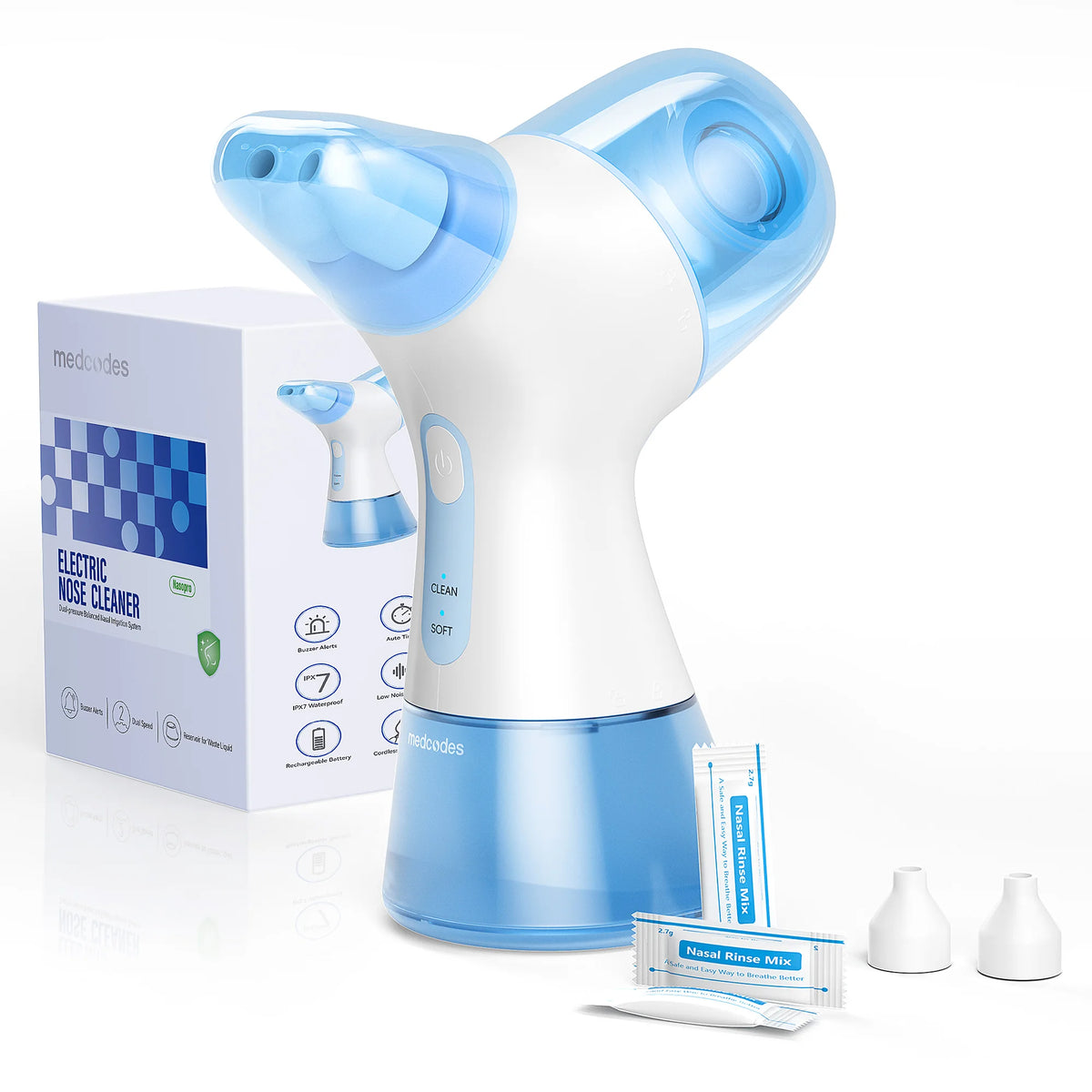 Sinus allergy relief nasal irrigation system for easy congestion care