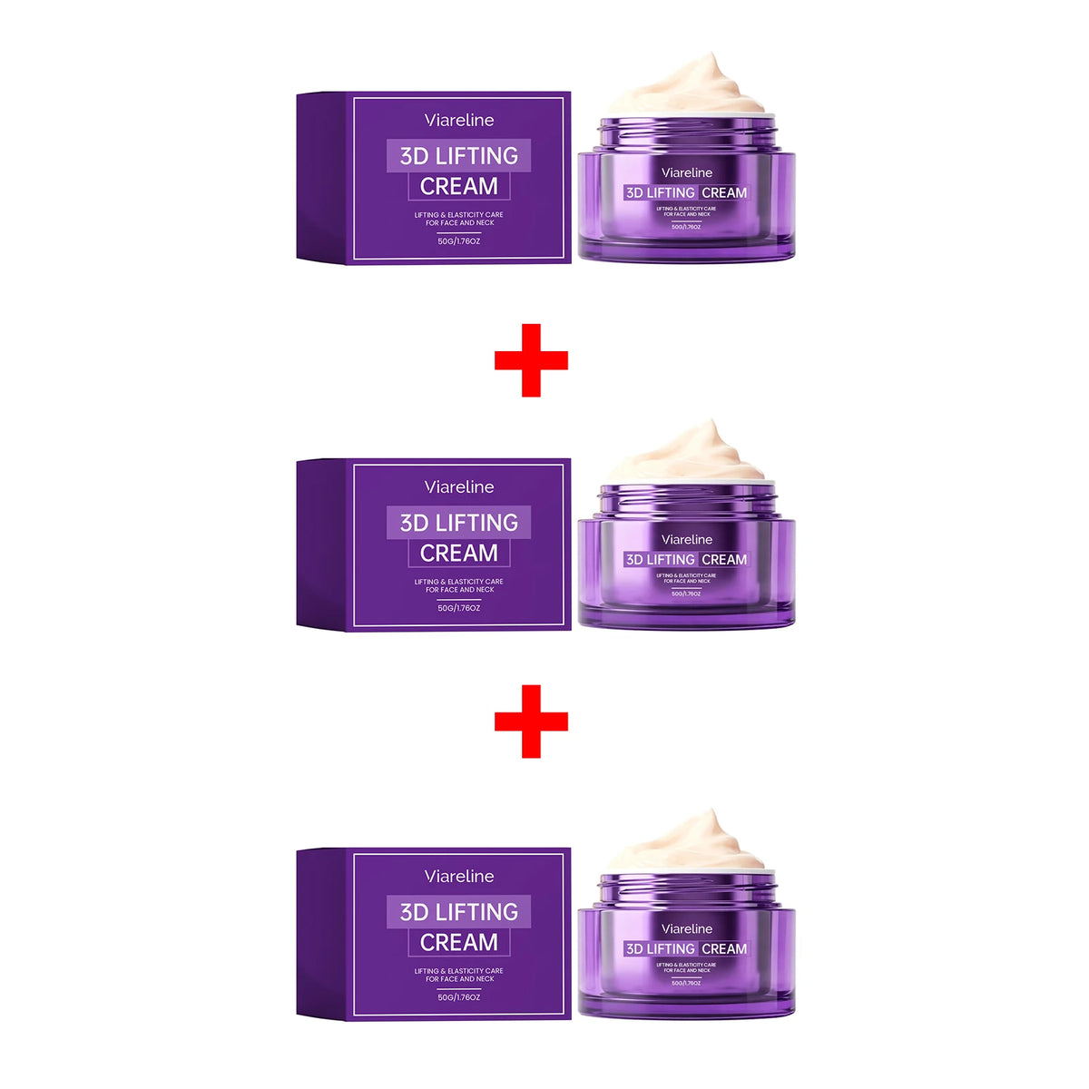 Daily Face And Neck 3D Lifting Cream For Firming And Smoothing Skin Care