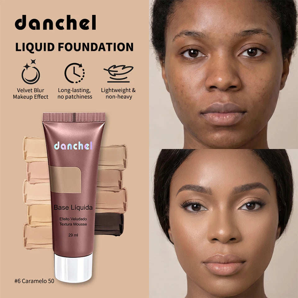 Daily Makeup Routine Liquid Foundation Long Lasting Velvet Matte Finish