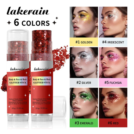 Festival Party Body Shimmer Stick Glitter Glow Waterproof Long Lasting