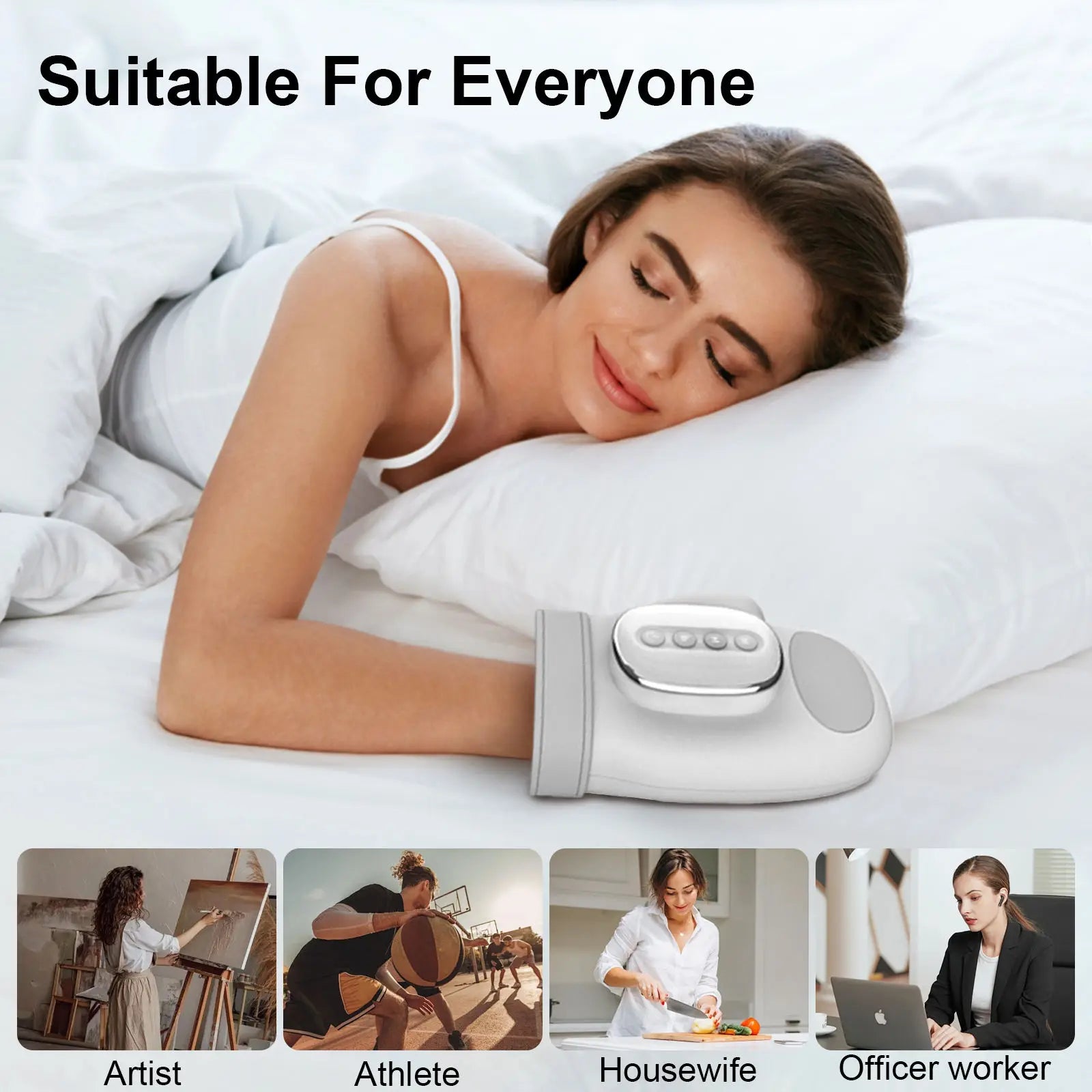 At Home Hand Massager with Airbag Compression for Palm Relaxation - 4