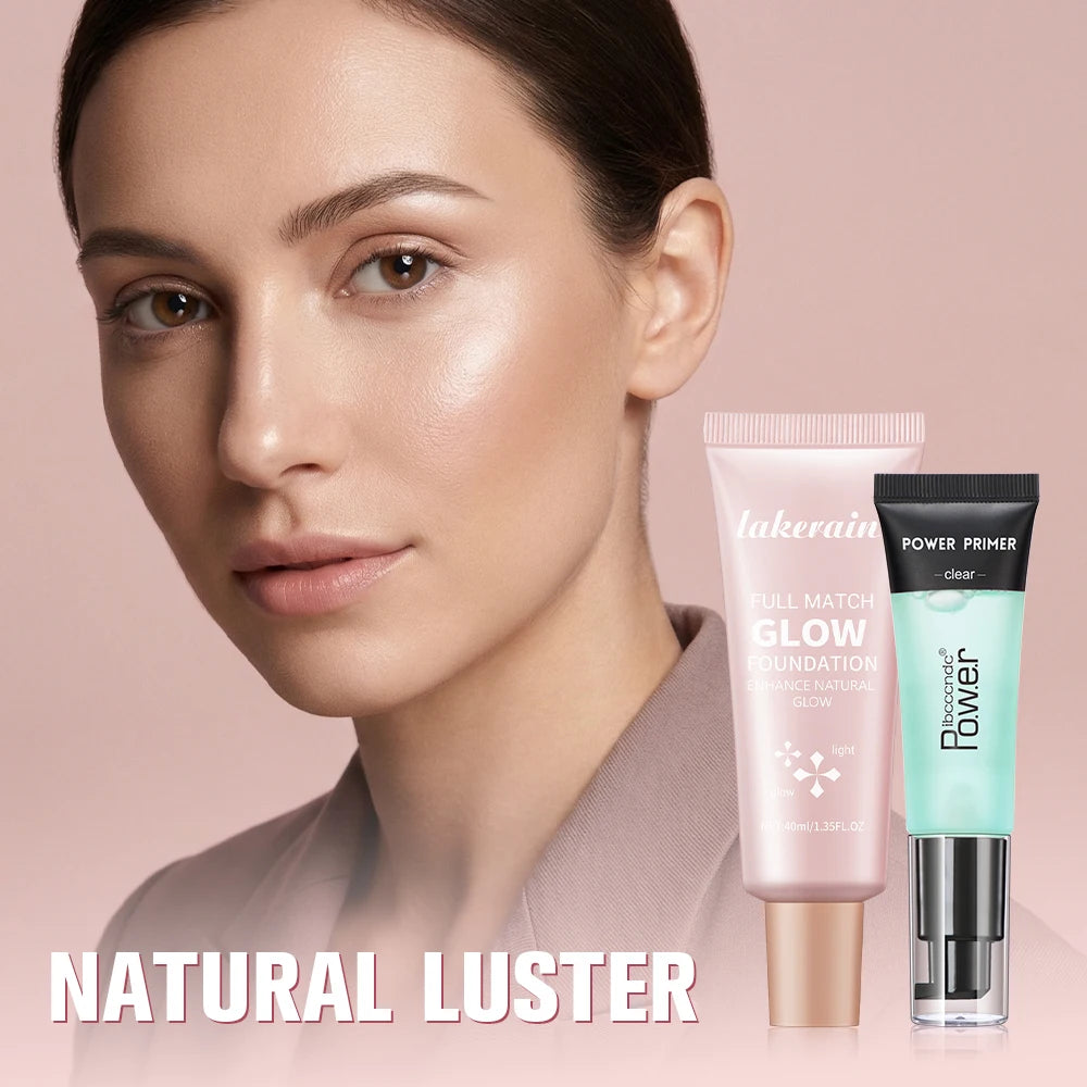 Daily Makeup Routine Primer And Glow Foundation Makeup Kit Combo - 2