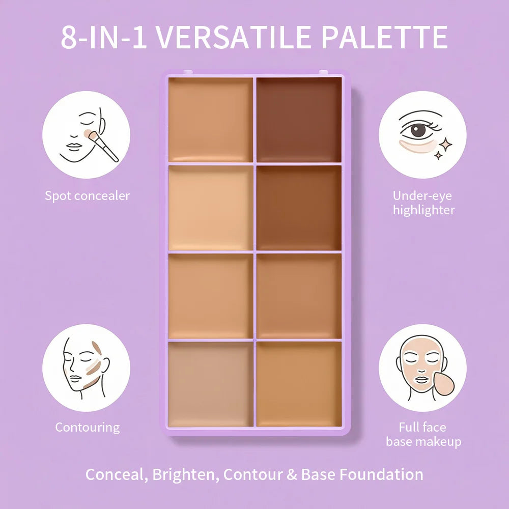 Daily Makeup Cream Concealer Palette Long Wear Natural Flawless Soft Matte