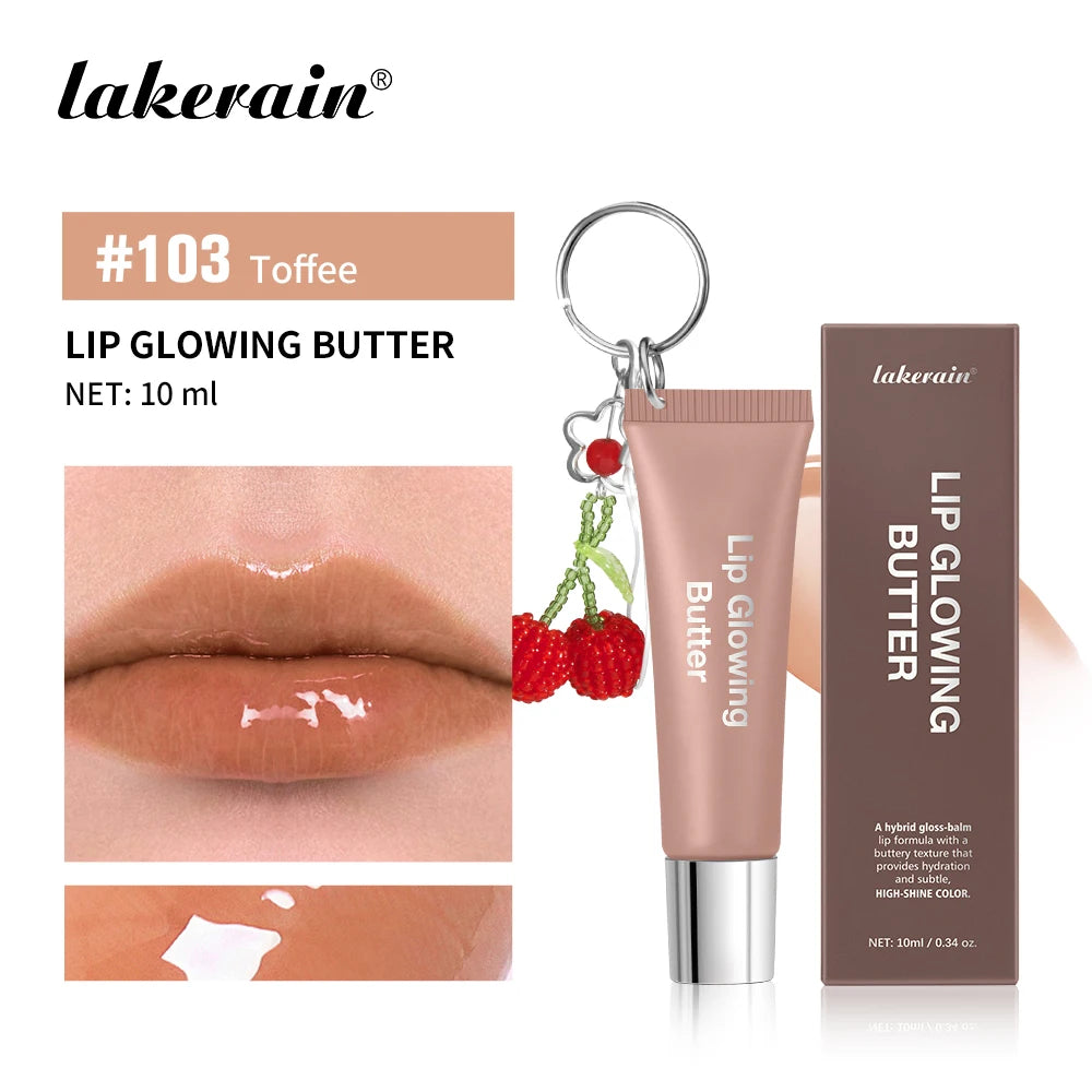 Daily Makeup Lip Gloss With Keychain For Long Lasting Hydrating Care