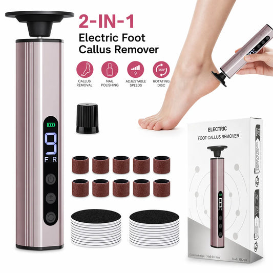 At Home Heel Care Electric Foot File Callus Remover for Smooth Feet
