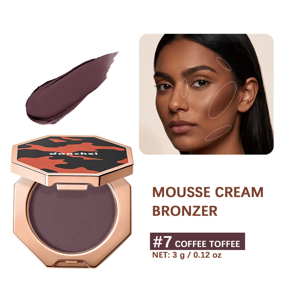 Daily Makeup Cream Mousse Contour Bronzer Soft Blend Matte Sculpt Shading - 23