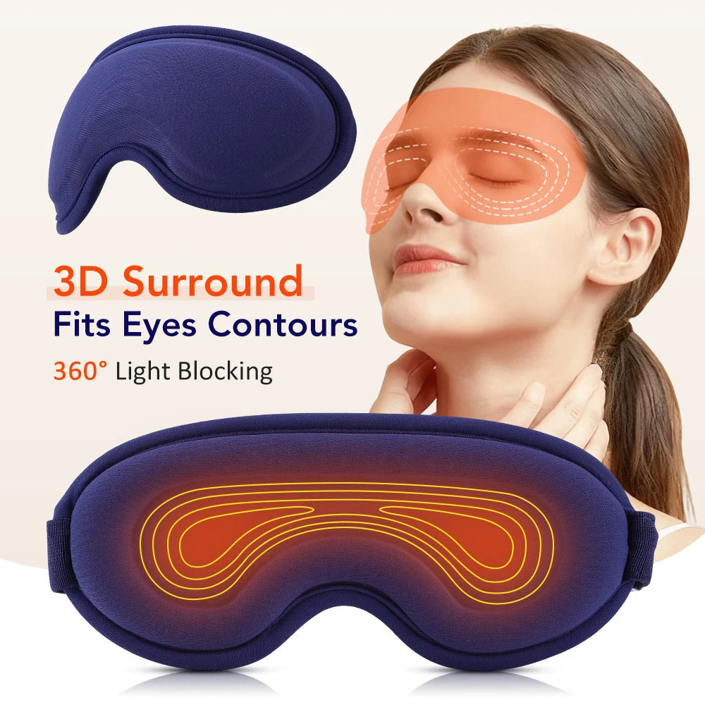 Travel Office Relaxation Heated Sleep Mask for Soothing Eye Care - 5