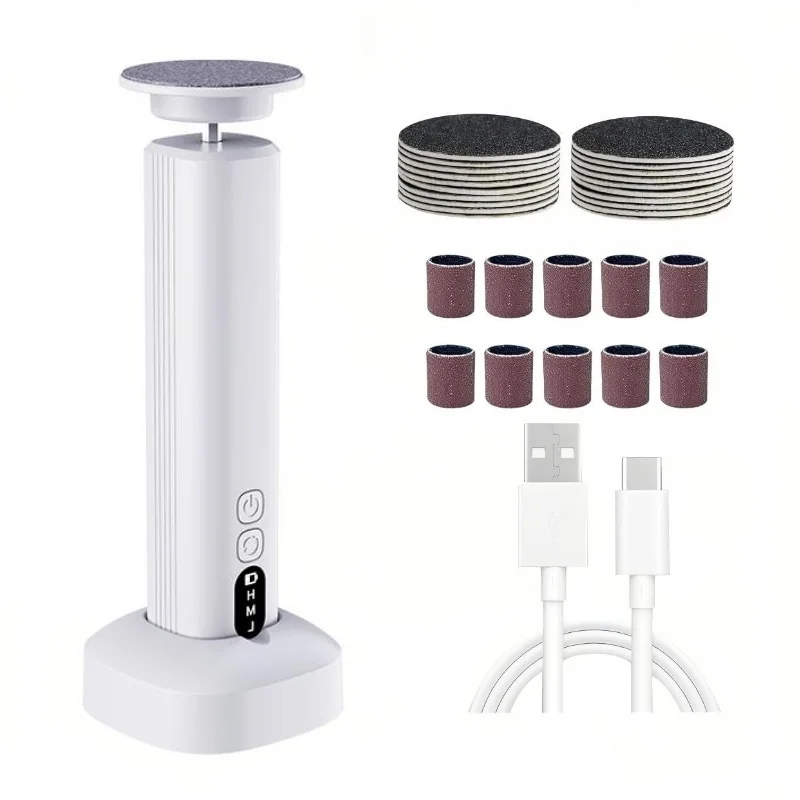 At Home Foot Care Cordless Electric Foot Callus Remover for Soft Heels