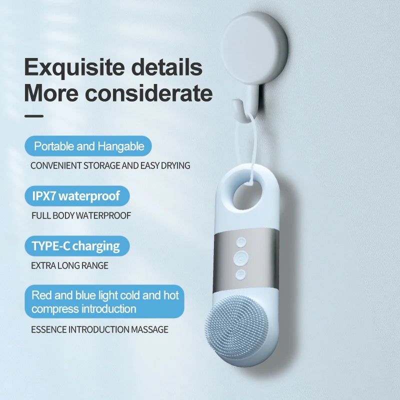Daily Skincare Hot Cold Facial Cleansing Brush for Deep Cleaning