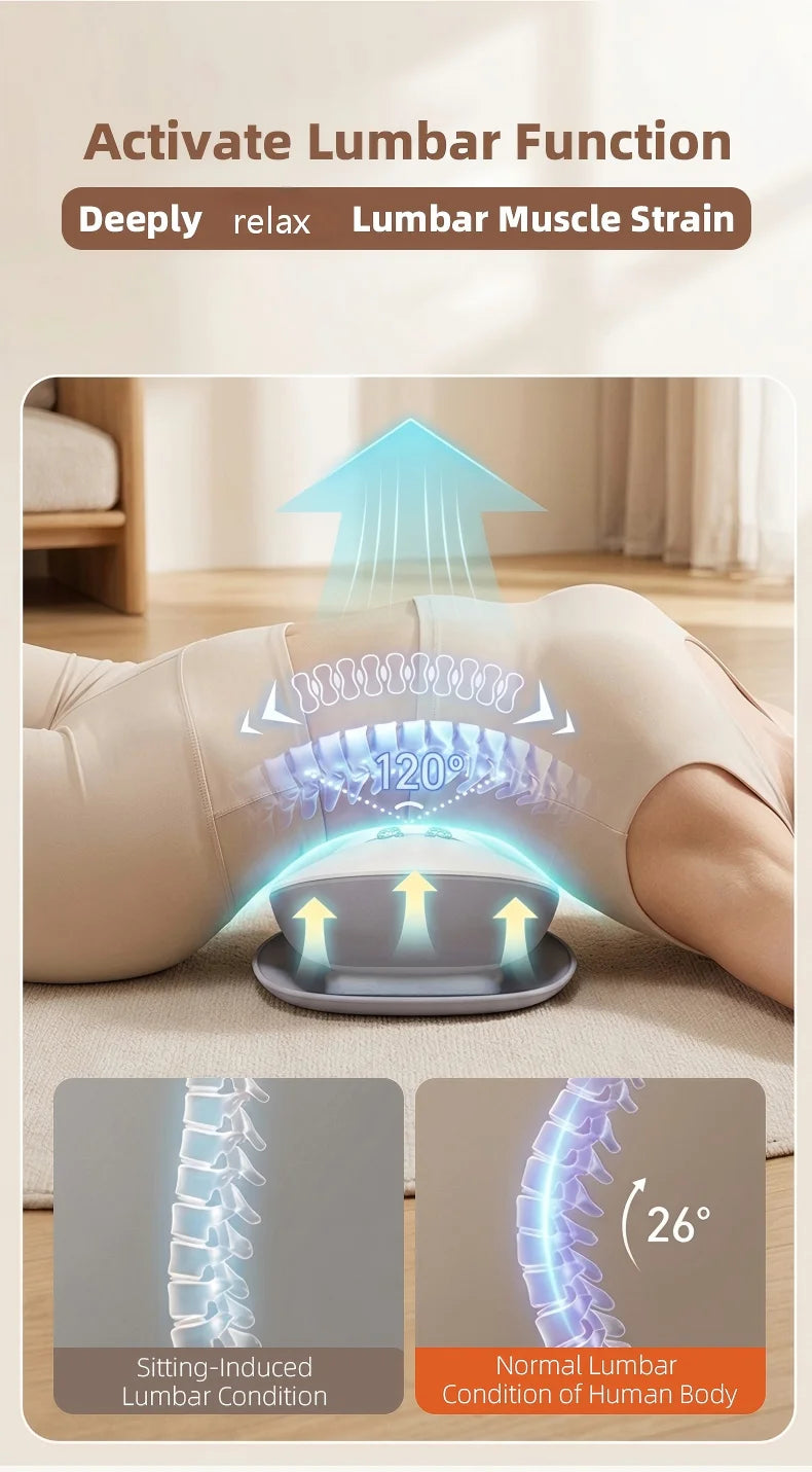 At Home Back Pain Electric Lumbar Traction Device and Waist Massager - 10
