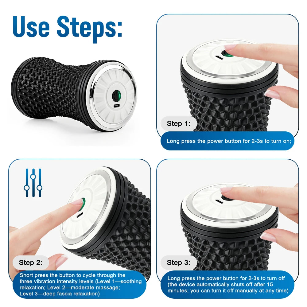 Post Workout Electric Massage Roller for Deep Muscle Relaxation