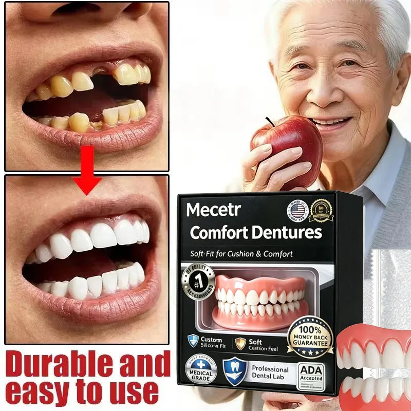 Daily Smile Full Mouth Dentures Set for Natural Comfort Fit and Look - 4