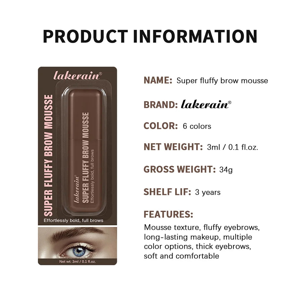 Daily Makeup Routine Waterproof Eyebrow Mousse for Thick Fluffy Brows - 15